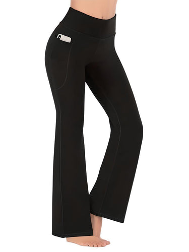 Women's High Waist Flared Yoga Pants with Pockets -, Activewear , Drestiny , Australia, Black, Canada, Casual Pants, Dark Blue, Dark Grey, Gender_Women, Grey, L, Light Grey, M, Navy, New Zealand, S, United Kingdom, United States, Wine Red, XL, XXL , Drestiny , www.shopdrestiny.com
